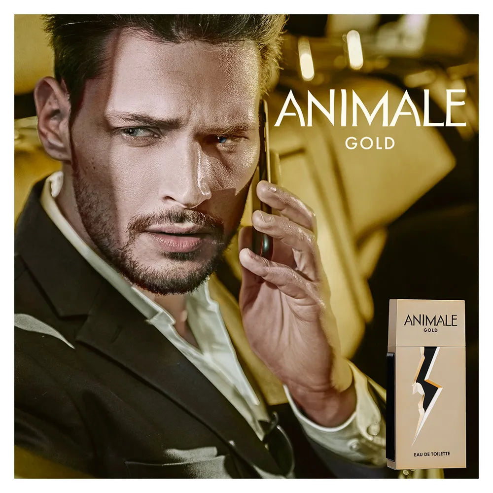 ✨ Perfume Masculino Animale – Gold For Men Eau de Toilette
